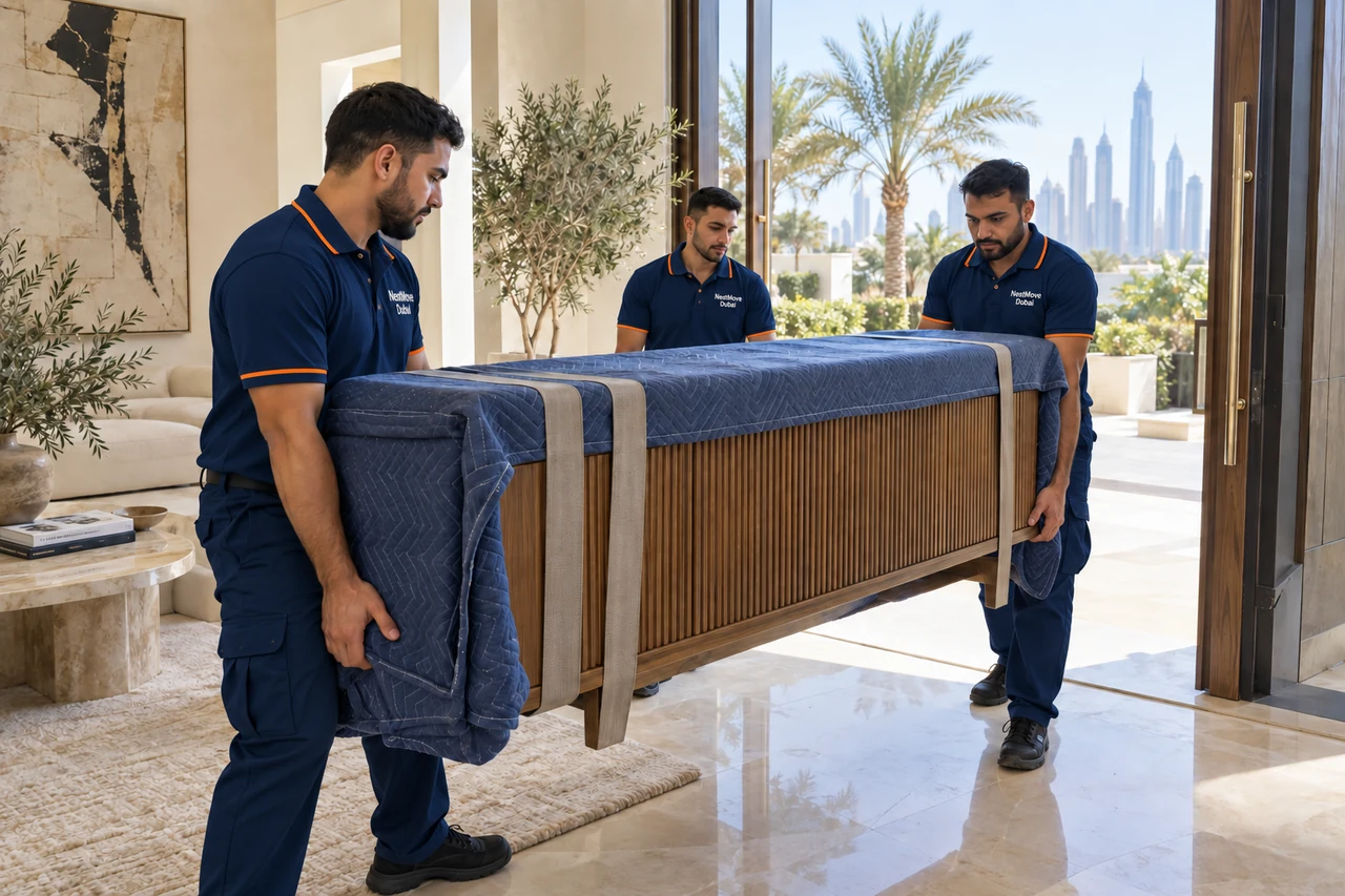 Villa Moving service scene in Dubai
